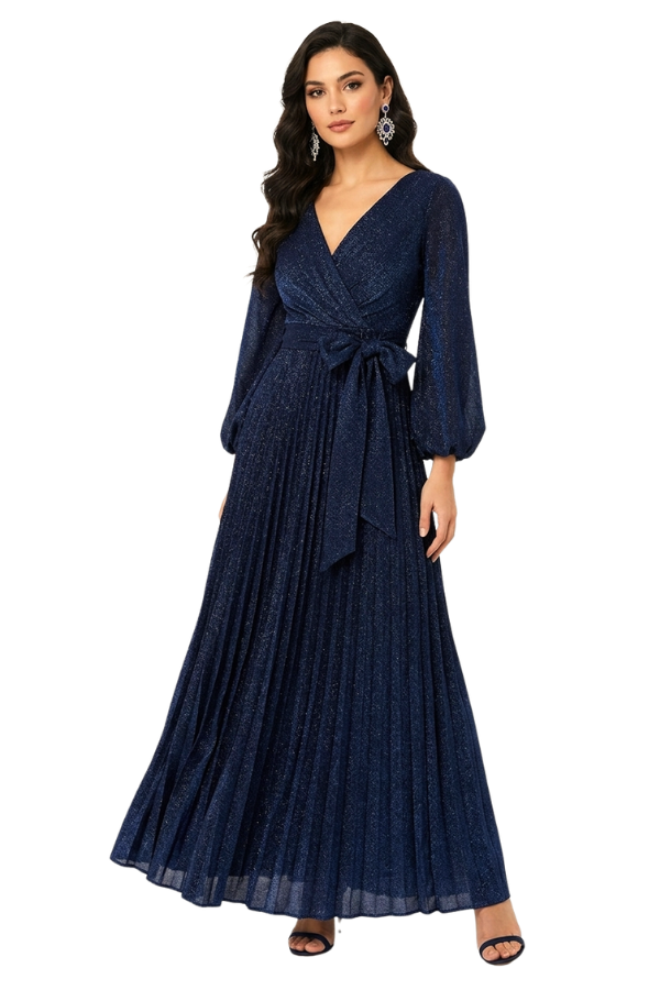 Cobalto dress  - Alquiler de vestido para Vestidos con mangas  en Bogotá - Click2Dress