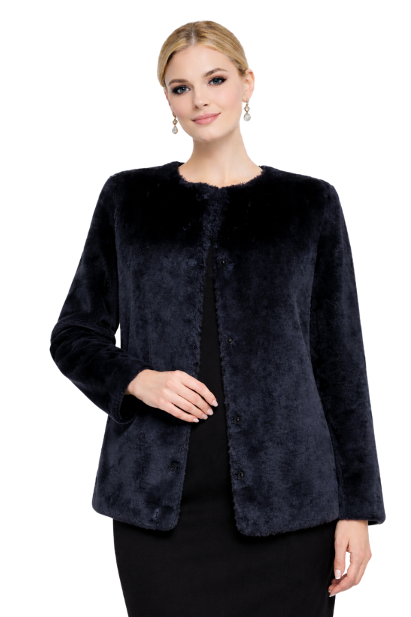 Abrigo negro largo  - Alquiler de vestido para Estolas en Bogotá - Click2Dress