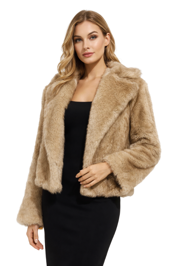 Abrigo piel beige - Alquiler de vestido para Estolas en Bogotá - Click2Dress