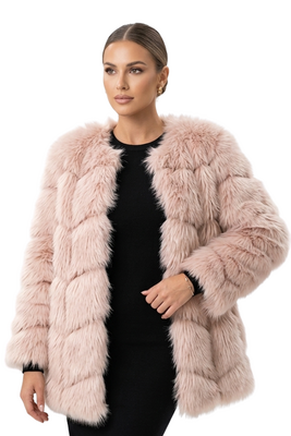 Abrigo en piel Ruby - Alquiler de vestido para eventos en Bogotá - Click2Dress - Vista 1