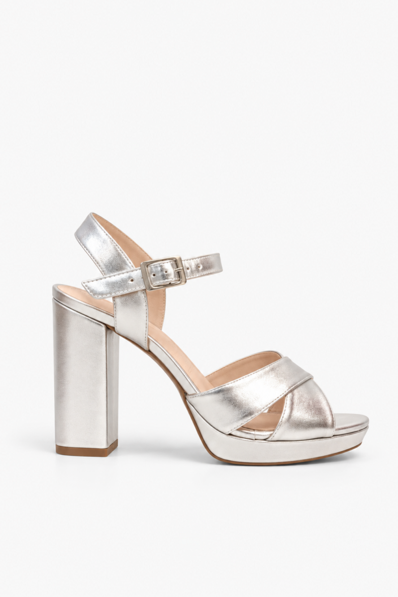 Zapatos Plata Tacon 10