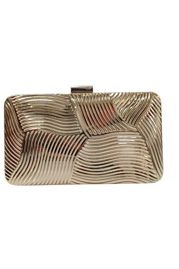Sobre Bisu metalizado dorado - Alquiler de vestido para Carteras en Bogotá - Click2Dress - Vista 1