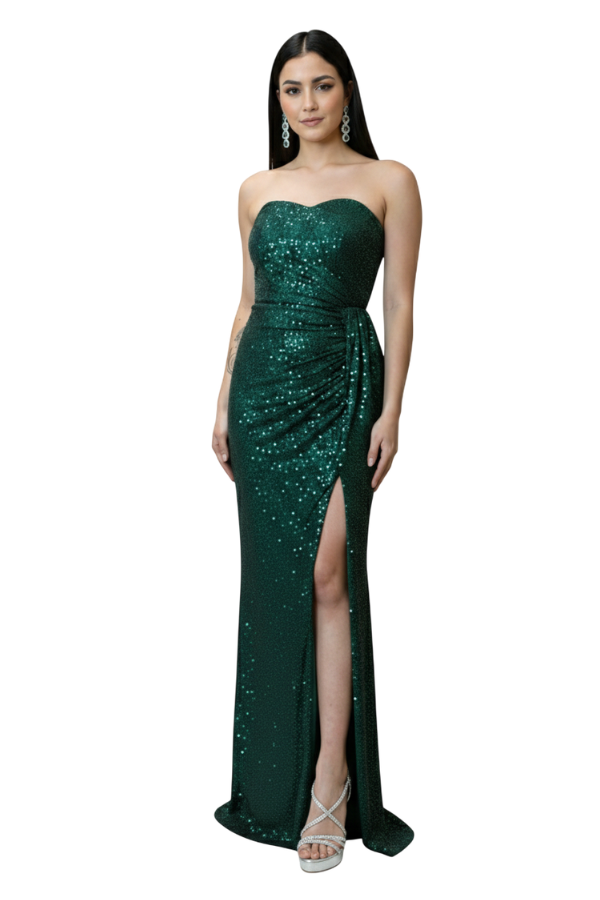 Pelican Green Dress  - Alquiler de vestido para Prom en Bogotá - Click2Dress