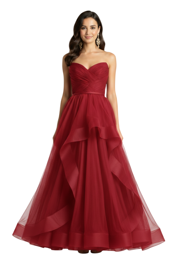 Harmonia Burdeos Dress - Alquiler de vestido para Vestidos en Bogotá - Click2Dress