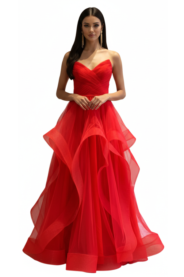 Harmonia Escarlata Dress - Alquiler de vestido para Trending en Bogotá - Click2Dress