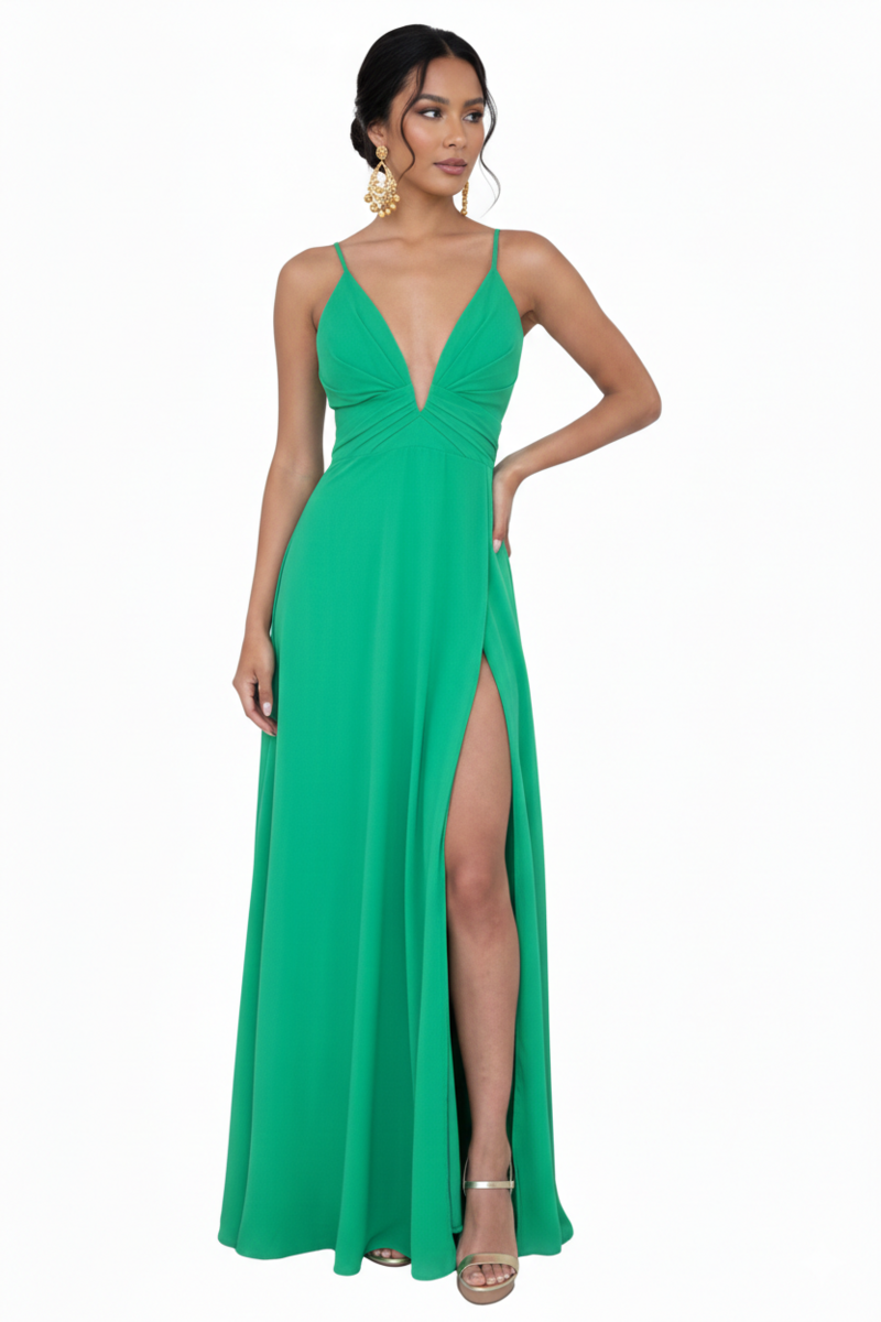 Paloma Green Dress - Alquiler de vestido para Vestidos en Bogotá - Click2Dress