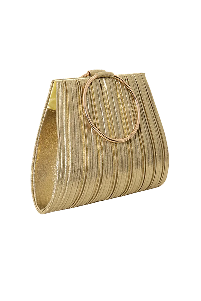 Cartera Bruma Gold - Alquiler de vestido para eventos en Bogotá - Click2Dress