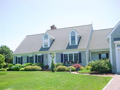 Pristine Great Island Contemporary Cape built by McPhee in private gated community with Deeded Beach Rights to Nantucket Sound. Gourmet kitchen w/granite counters, convection oven, pantry,10\\\' breakfast bar/island w/vegetable sink,wine and sub-zero fridge. 24X18 Great Room w/marble fireplace &amp; French Doors to 35X12 mahogany deck.First floor master 17x15 has 10X8 walkin closet, 12X10 bath w/Jacuzzi tub, marble vanity w/double sink,vaulted ceiling w/skylight. 2nd floor boasts 2 baths,3 bedrooms,office,23x16 unfinished room fully insulated,access to deck/spiral stairs to observation deck w/views of Nantucket Sound. Other ammenities:1st floor laundry,2 screened porches,security sys,central vac and air,hardwood floors throughout,two car garage,protected boat ramp steps away from driveway.5 bedroom septic.