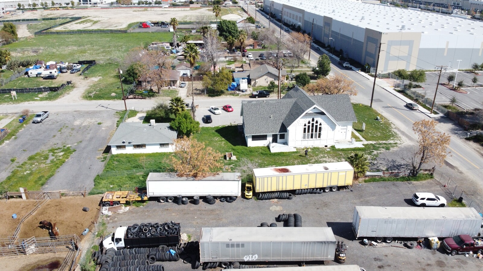 The subject property contains three parcels 0280-141-13, 0280-141 12 and 0280-141-17 with a combined 38,529 square feet or 0.88 acres. This includes the address of 1062 Foisy Street. The zoning for the sites is IL or Light Industrial. The improvements include an 1,836 square foot church and a single family residence with 1,184 square feet. Within less than half a mile from the subject are storage facilities for large companies including Alta Marketing, Amazon, Amazon Fulfillment Center, Kenco Logistic Services/Updike, Logistics Plus and XPO Logistics. As a result of the meteoric rise in ecommerce, the exponential growth of Amazon and others, there is a huge demand for storage space. San Bernardino has moved swiftly to seize the opportunity and add value to land by rezoning the area immediately surrounding the subject property to permit this type of usage. However, in doing so, it has rendered the current use of the subject property, virtually obsolete. The site is well suited for Logistical and Storage related businesses as it is located within 8 minutes of the San Bernardino Commuter Rail and within 14 minutes of the Rialto Commuter Rail. It is about 6 minutes from the San Bernardino International Airport and 25 minutes to Ontario Airport. The site is also conveniently located near the 10 and 210 freeways.