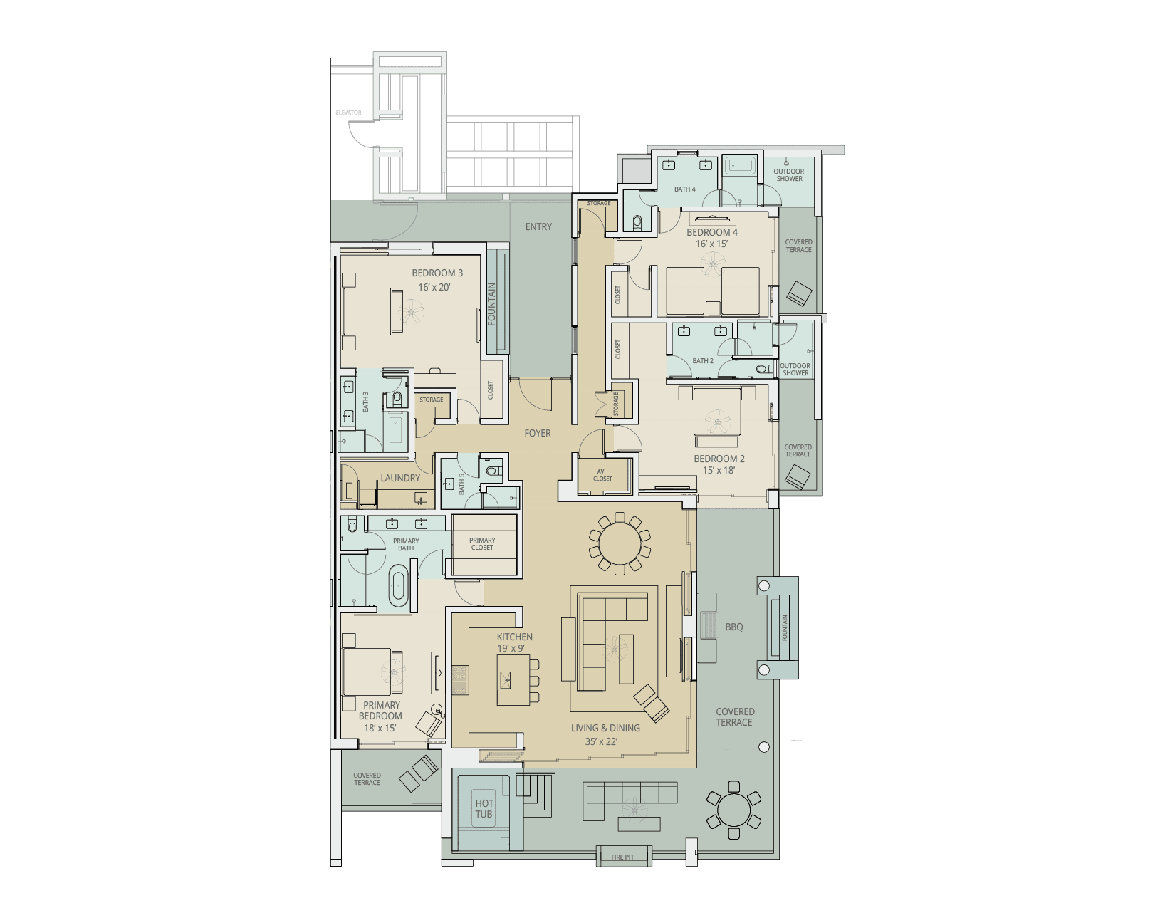 Las Viudas 2C Villa