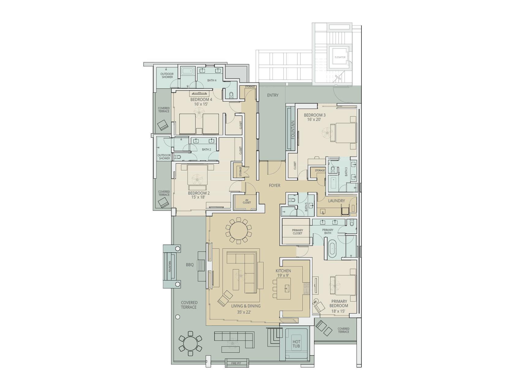 Las Viudas 2D Villa