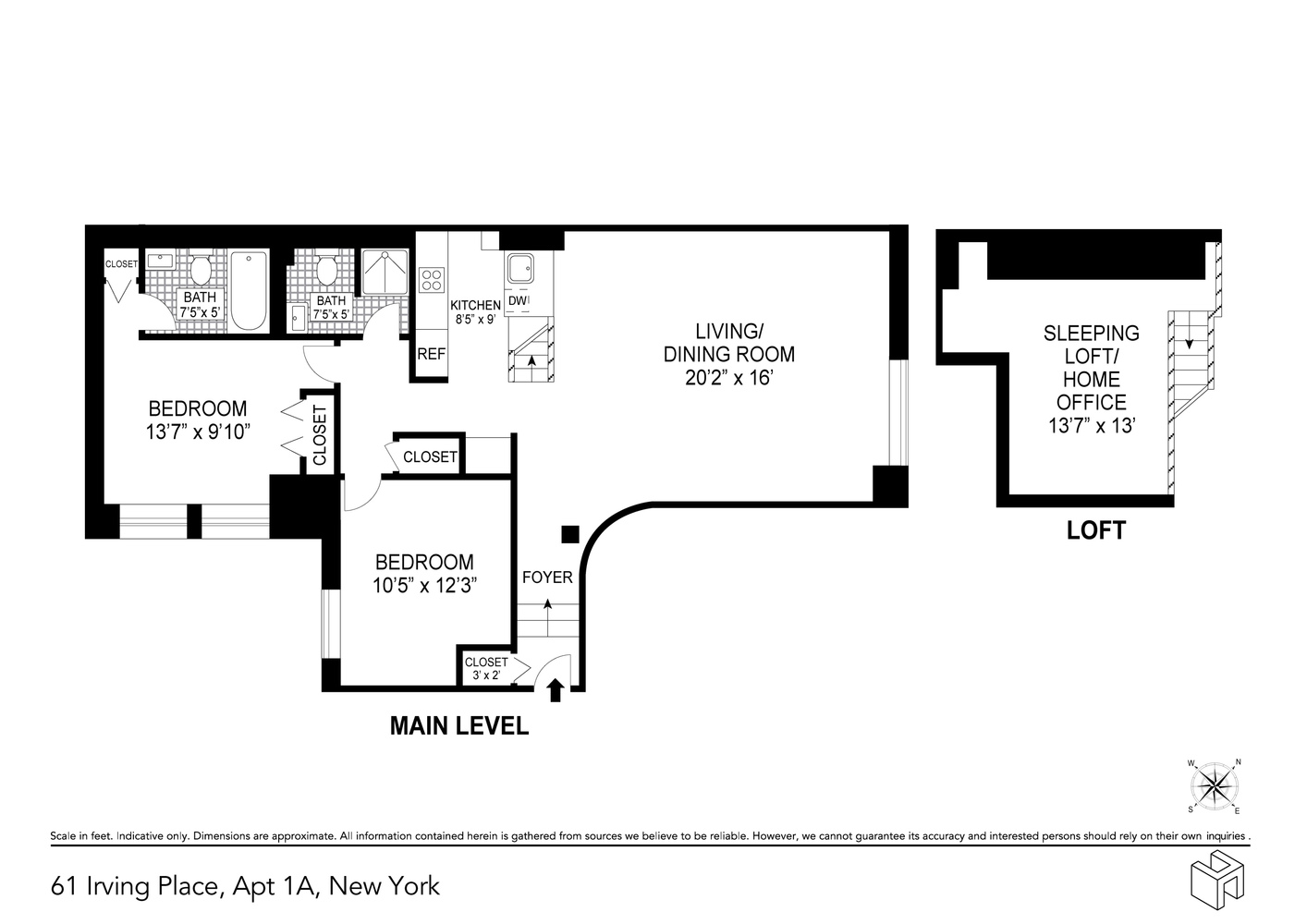 61 Irving Place 1A