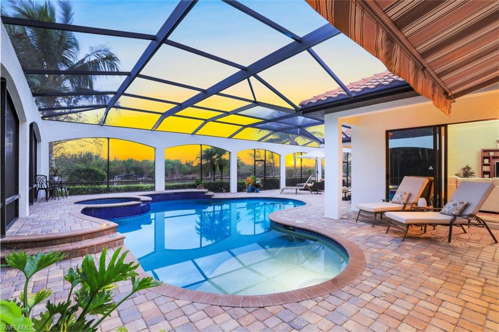 Represented the Buyer - Live the Florida dream as you enjoy a sunset cruise on Fiddler’s Creek in your very own pontoon boat! This rarely available 4 bedroom/3 Bath plus Den with spectacular southern exposure on the creek with extended lanai and oversized gas heated pool and spa can be yours! Large covered outdoor living areas with outstanding outdoor kitchen, complete with gas grill, sink, and refrigerator. 3,043 sq ft of fabulous living space includes an expansive kitchen, formal and informal dining areas, as well as both a formal living room and open family room, perfect for entertaining. 3 guest rooms at the opposite side from the primary suite is a gracious way to host family and friends. This fabulous home is brimming with upgrades including, stone and wood floors, granite countertops throughout, crown molding, and 3 car garage. This beauty is offered fully furnished and waiting for you to call it home! Located in amenity rich Fiddler’s Creek, with top tier events, state of the art fitness center, 2 restaurants, multiple resort pools, tennis, pickle ball, and bocce ball. Optional private golf, Tarpon club Marina and beach club memberships available. Minutes from Marco Island and downtown Naples!