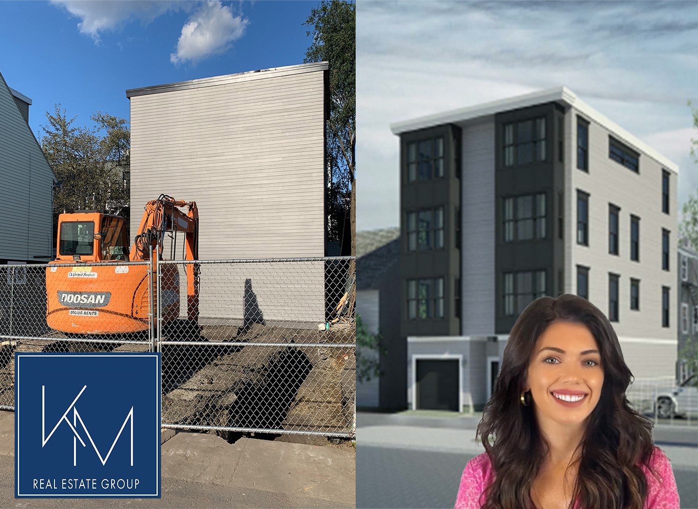 Kirsten McEleney's first sale as a new agent was this off-market deal for a permitted development site in South Boston. After being contacted by a developer looking for a new project, Kirsten reached out to her network and learned about this opportunity. Kirsten was able to negotiate a deal for her client, and then listed the two new construction townhouses upon completion. 