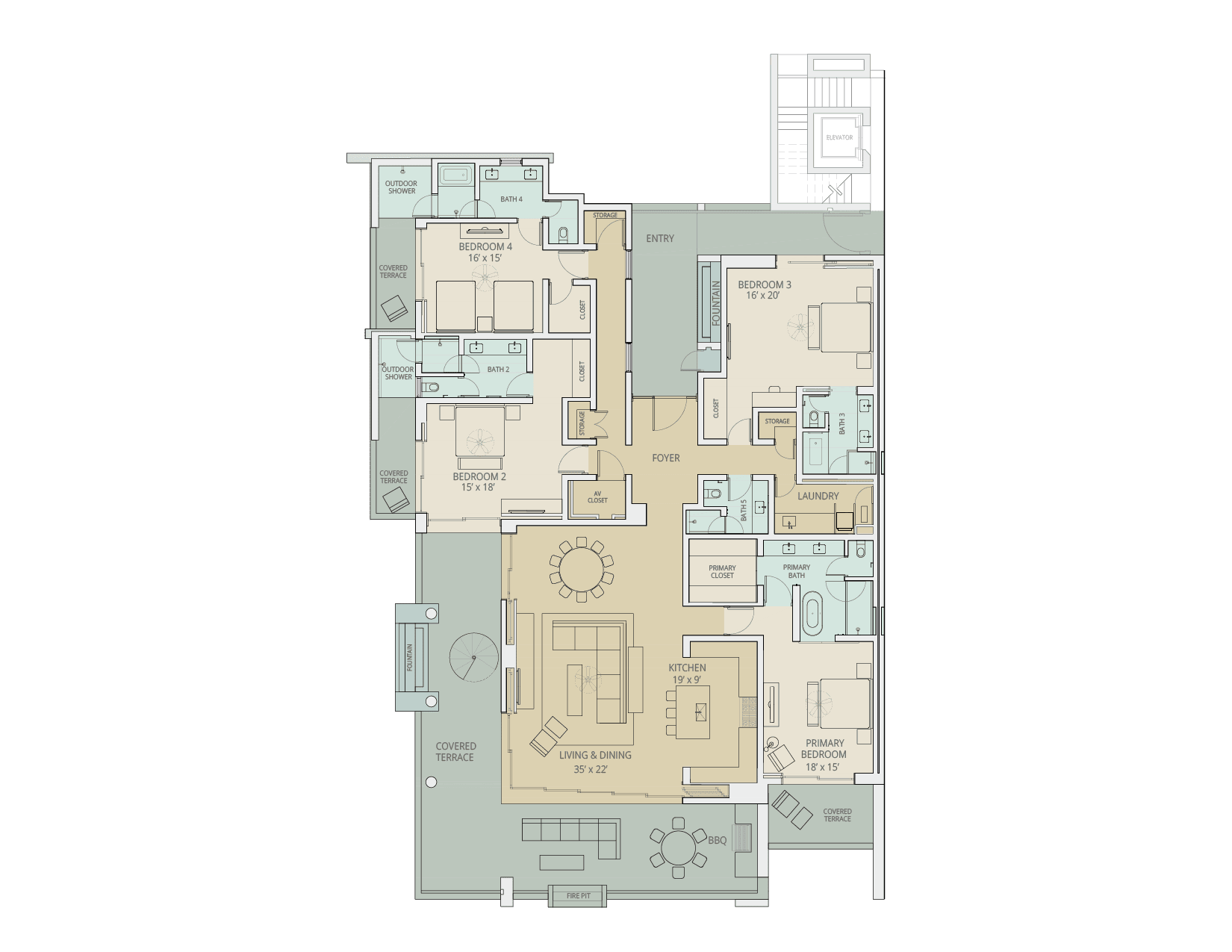 Las Viudas 2F Villa