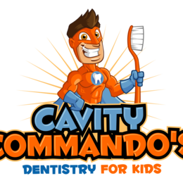 Cavity Commando's Dentistry for Kids logo