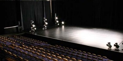 The Nuffield Theatre Stage. (Lancaster's black-box theatre) One of 3 theatres in Lancaster: the Nuffield Theatre is Lancaster's only professional black-box theatre.