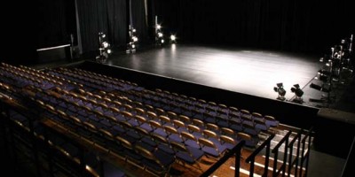 The Nuffield Theatre Stage. (Lancaster's black-box theatre) One of 3 theatres in Lancaster: the Nuffield Theatre is Lancaster's only professional black-box theatre.