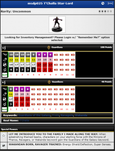 msdp025v T’Challa Star-Lord