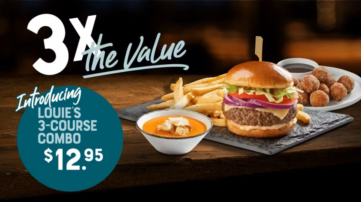 Sale fromBar Louie: Louie's 3-Course Combo