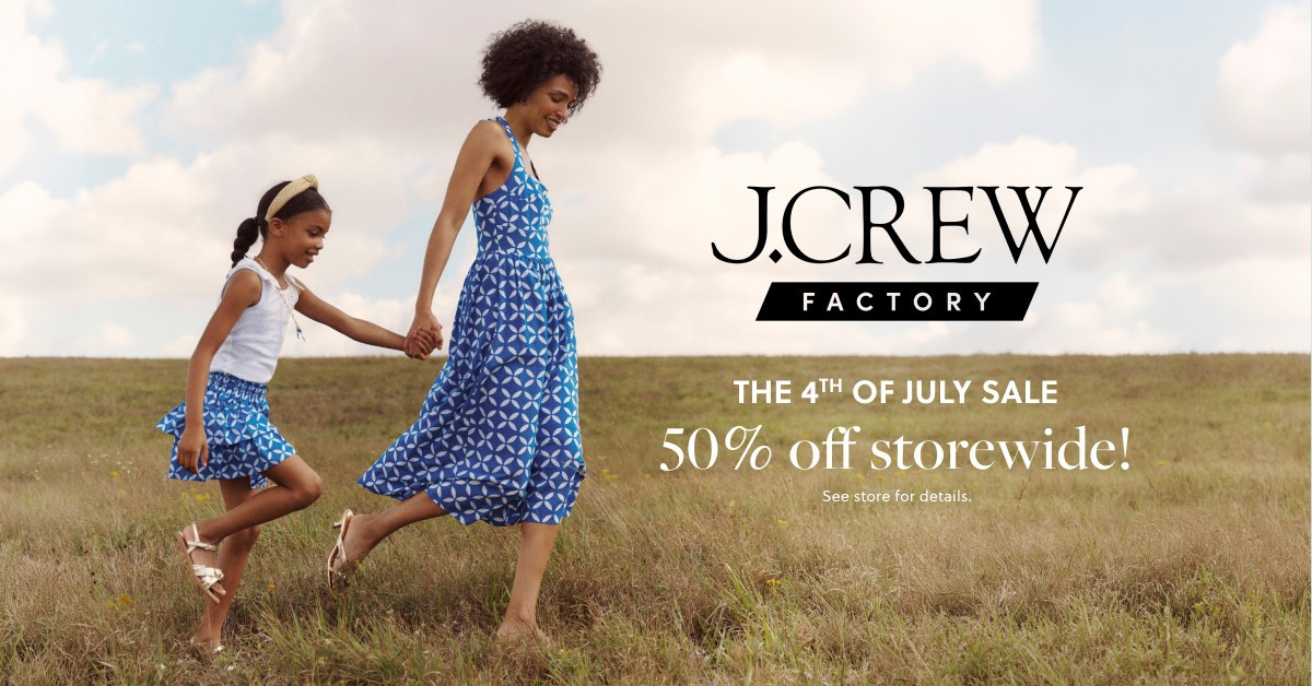 Sale fromJ. Crew Factory: 4th of July Sale
