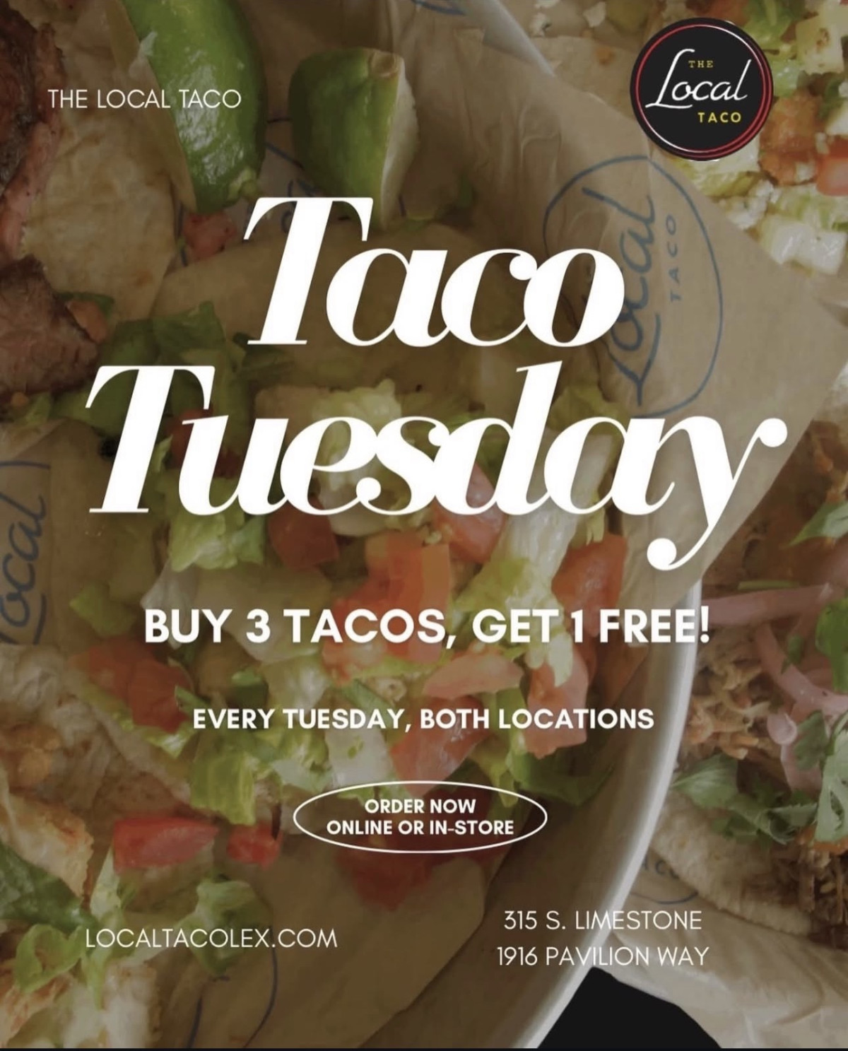 Sale fromThe Local Taco: Taco Tuesday!