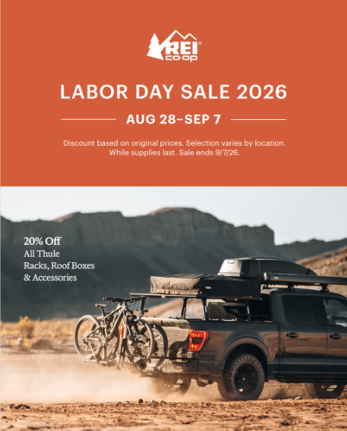 Sale fromREI Co-Op: Thule Labor day sale