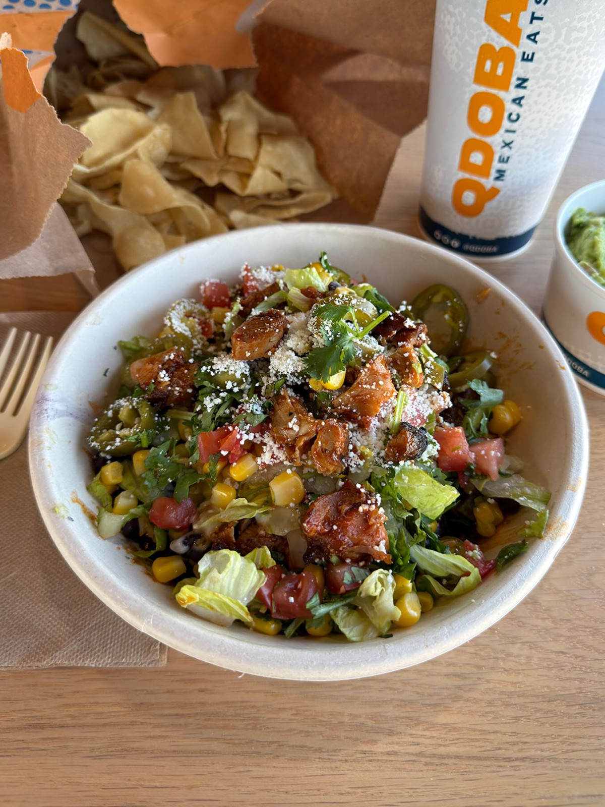 Sale fromQdoba Mexican Grill: Cholula Hot Sauce & Sweet Chicken