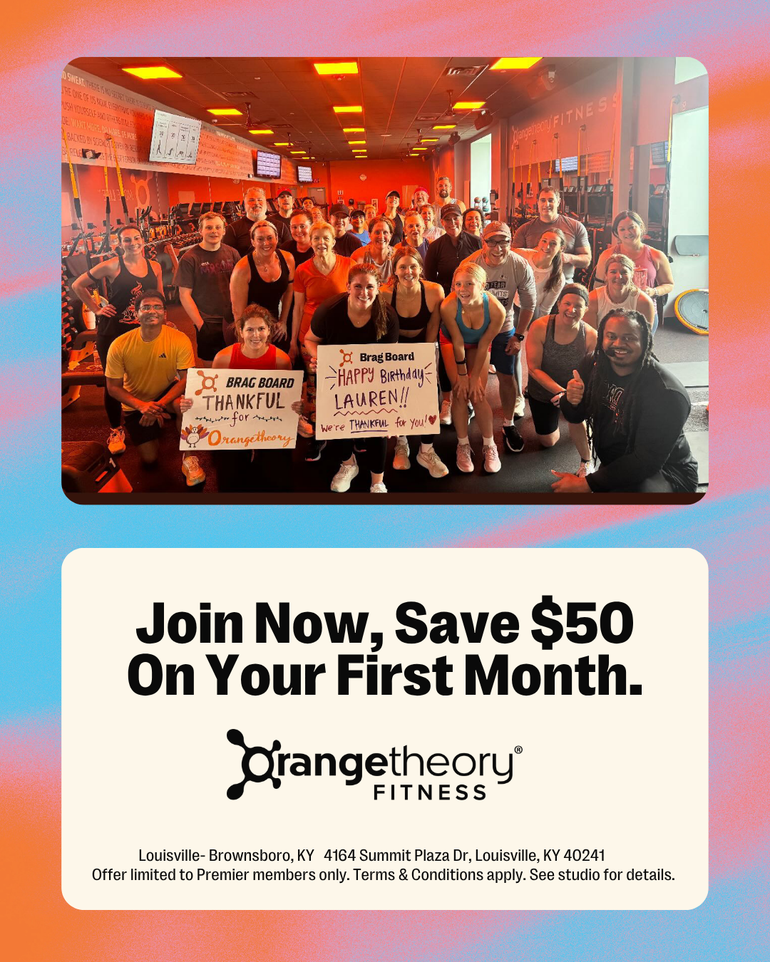 Sale fromOrangetheory Fitness: $50 off First Month!