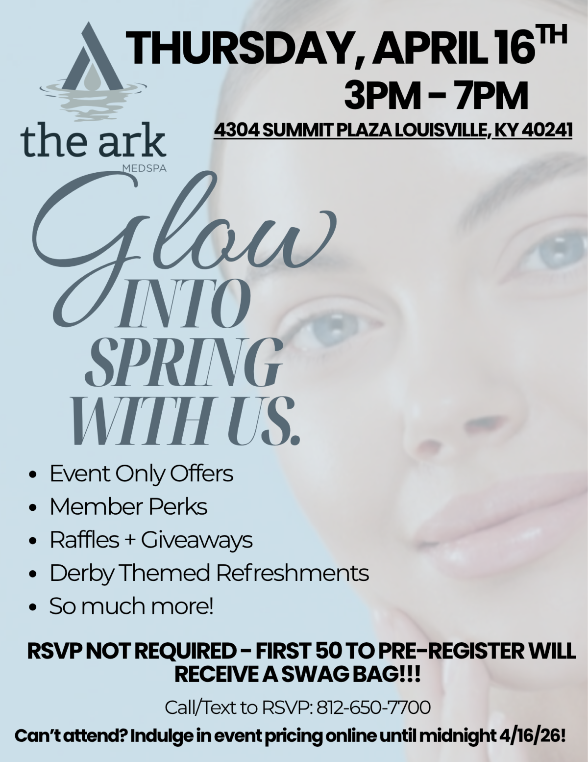 Sale fromThe Ark Medspa: Glow into Spring with The Ark Medspa