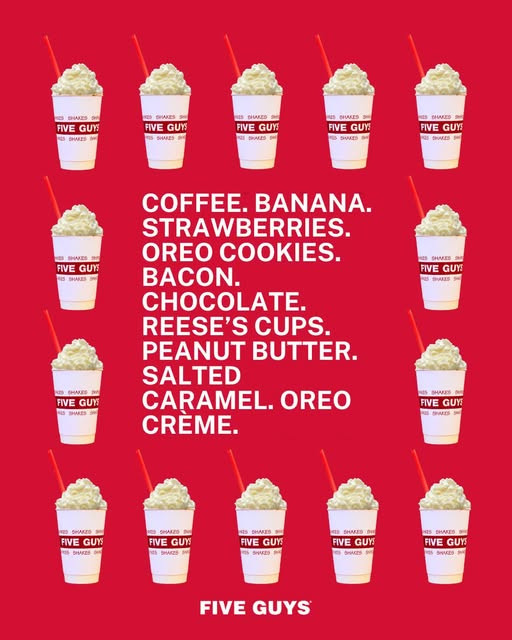 Sale fromFive Guys Burgers & Fries: Perfect Milkshake