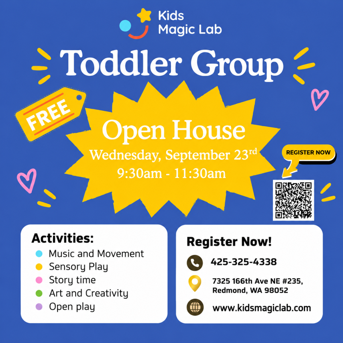 Toddler Group Open House 2026