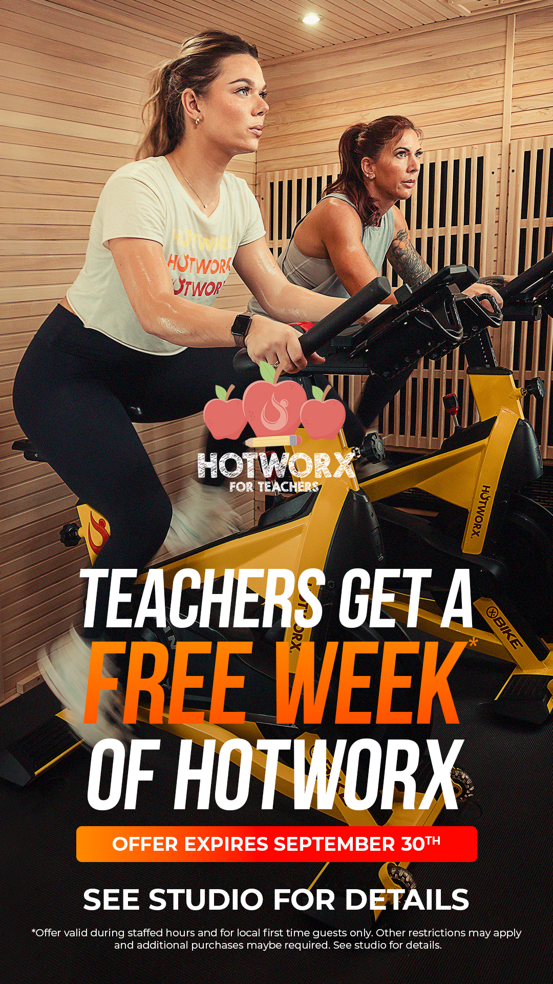 Sale fromHOTWORX Redmond: 🍎 Teacher Appreciation Week at HOTWORX
