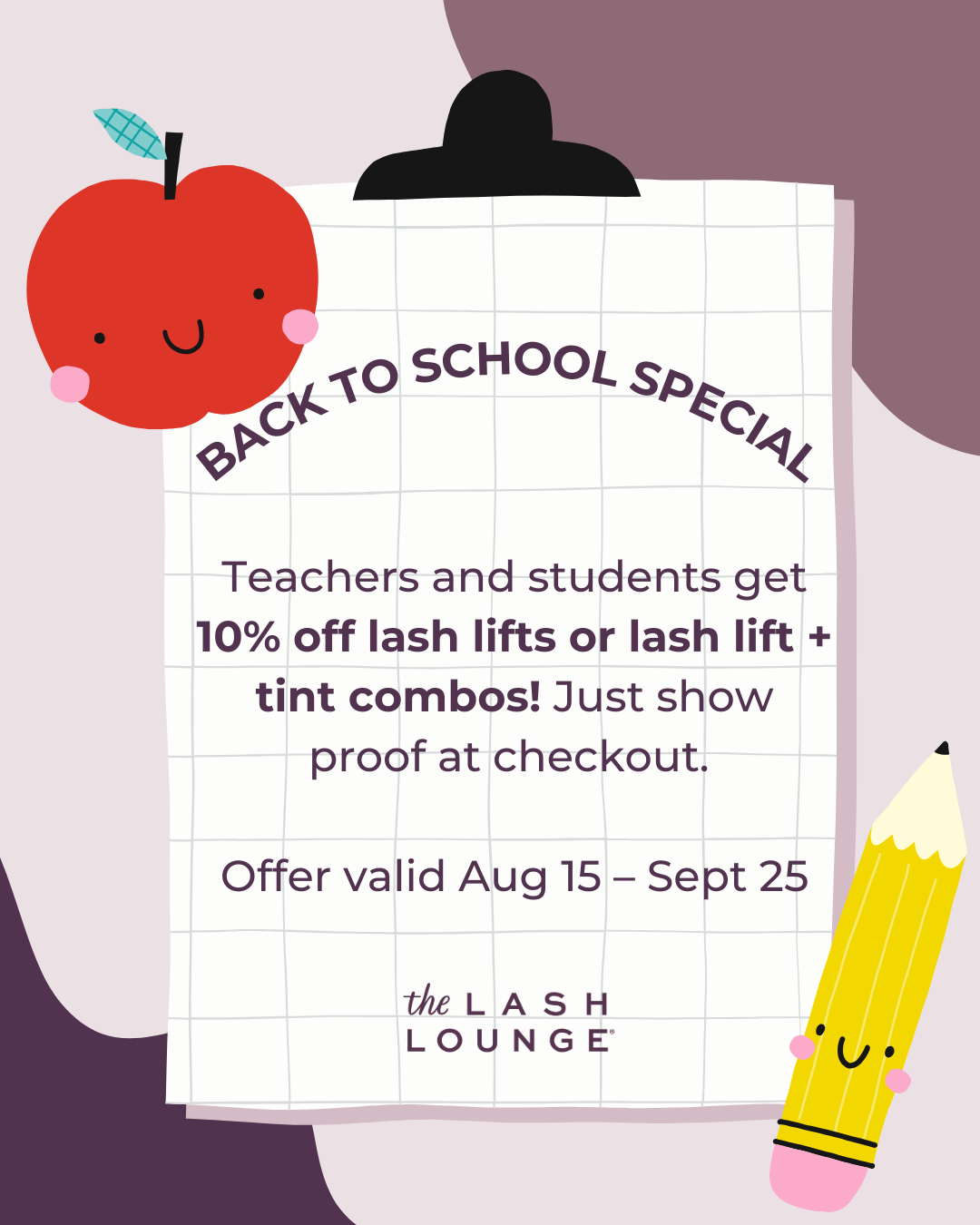 Sale fromThe Lash Lounge: Back to School Special