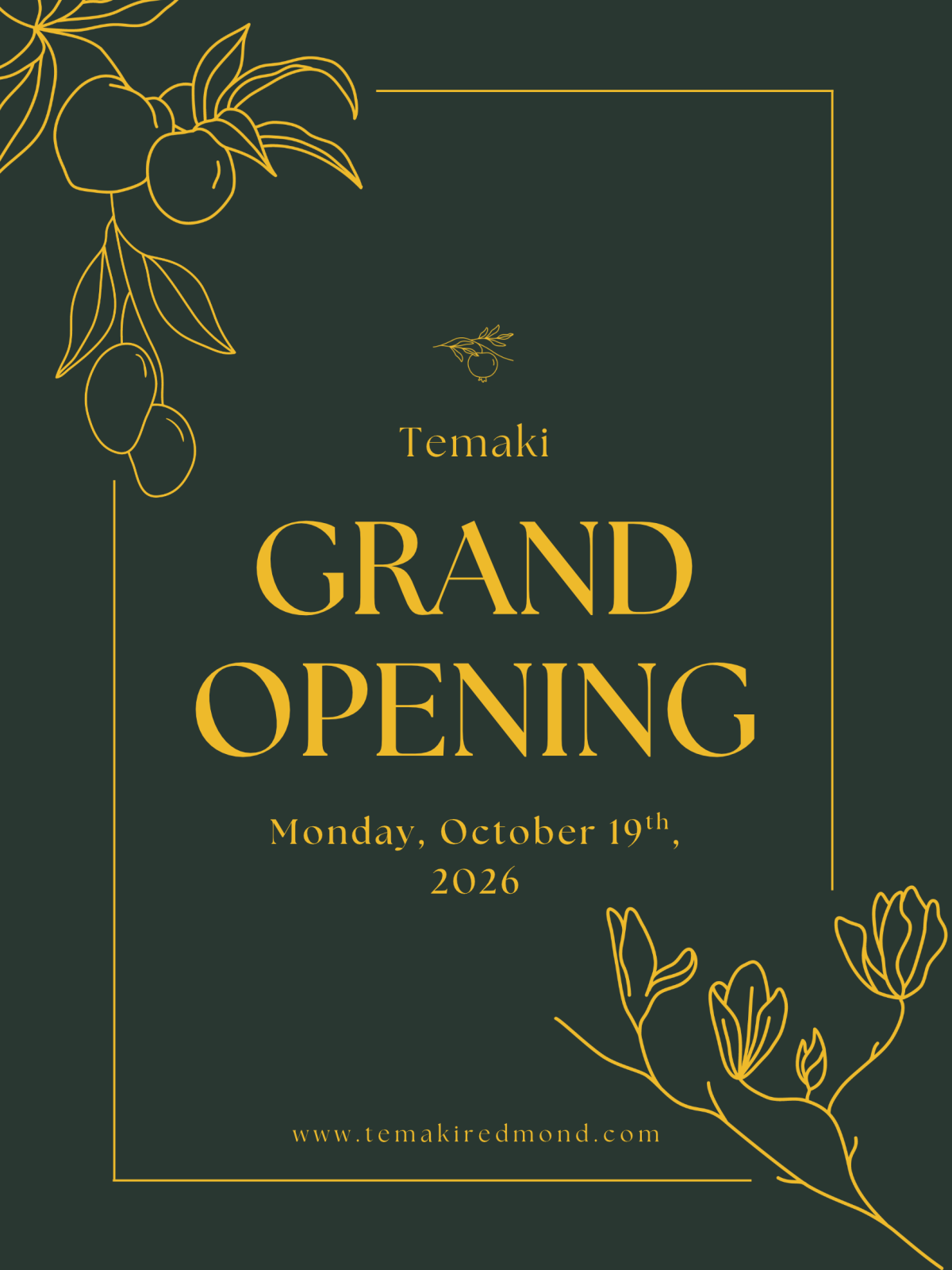 Sale from TEMAKI: Grand Opening