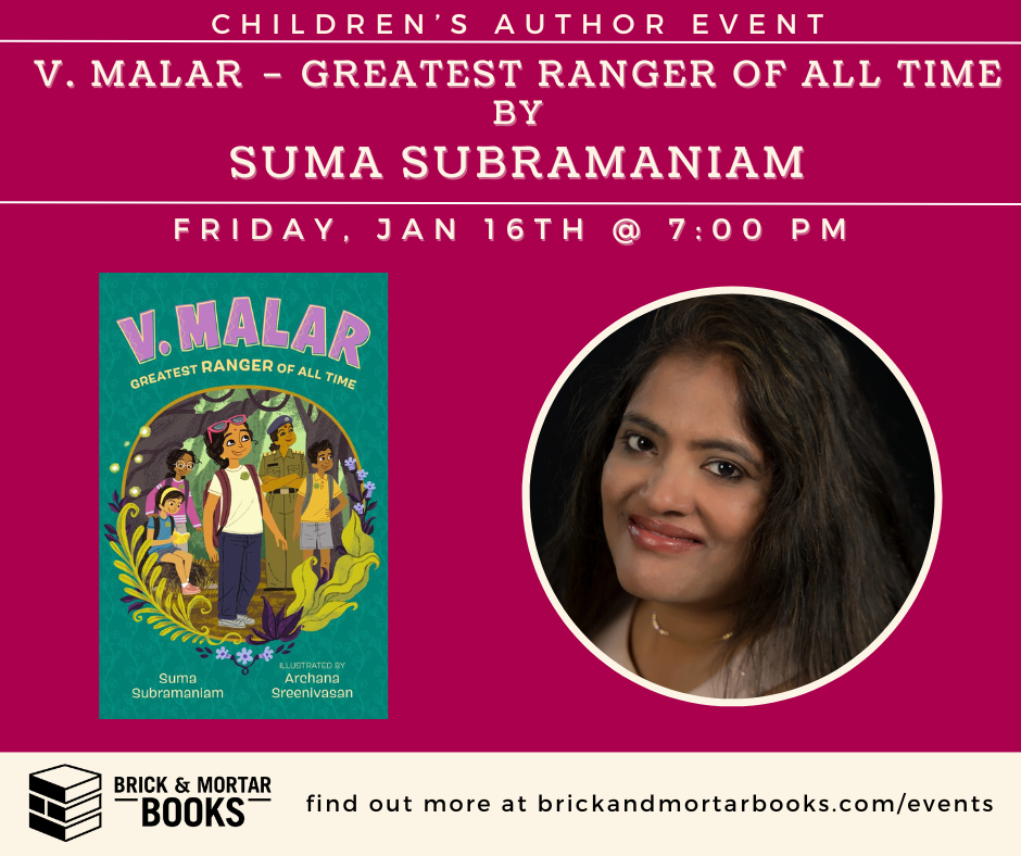 Sale fromBrick & Mortar Books: Suma Subramaniam book launch