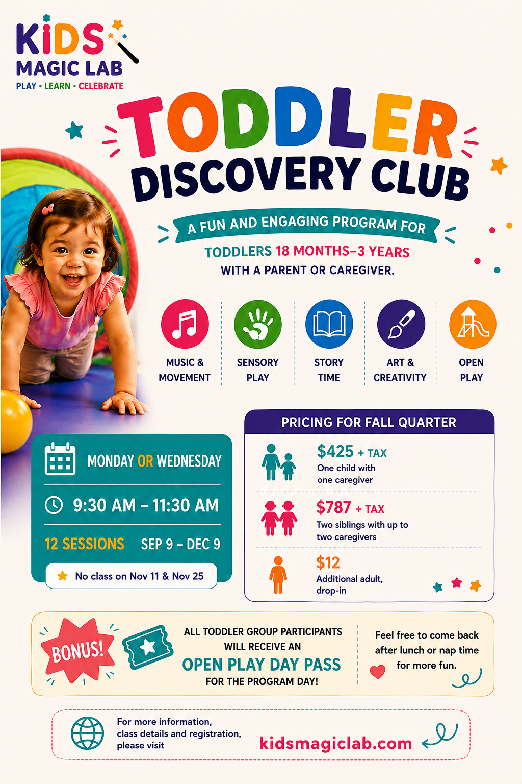 Sale fromKids Magic Lab: Toddler Discovery Club 2026-27