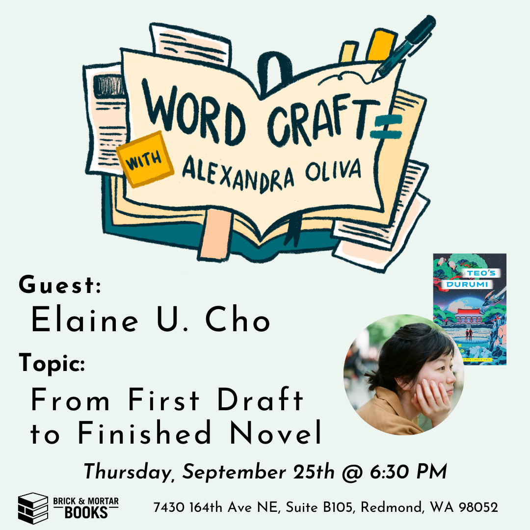 Sale fromBrick & Mortar Books: Word Craft with guest Elaine U. Cho