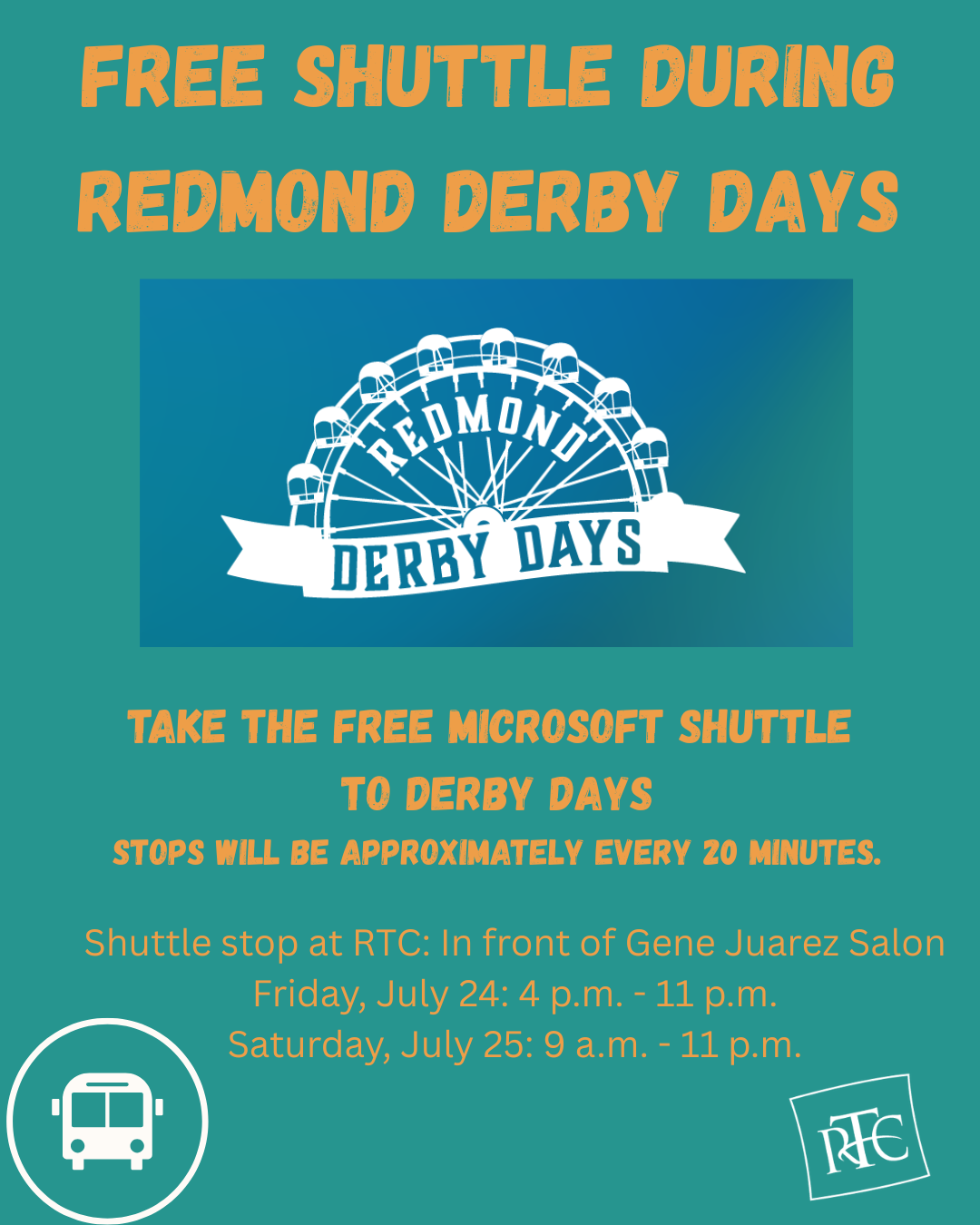 Redmond Derby Days Shuttles