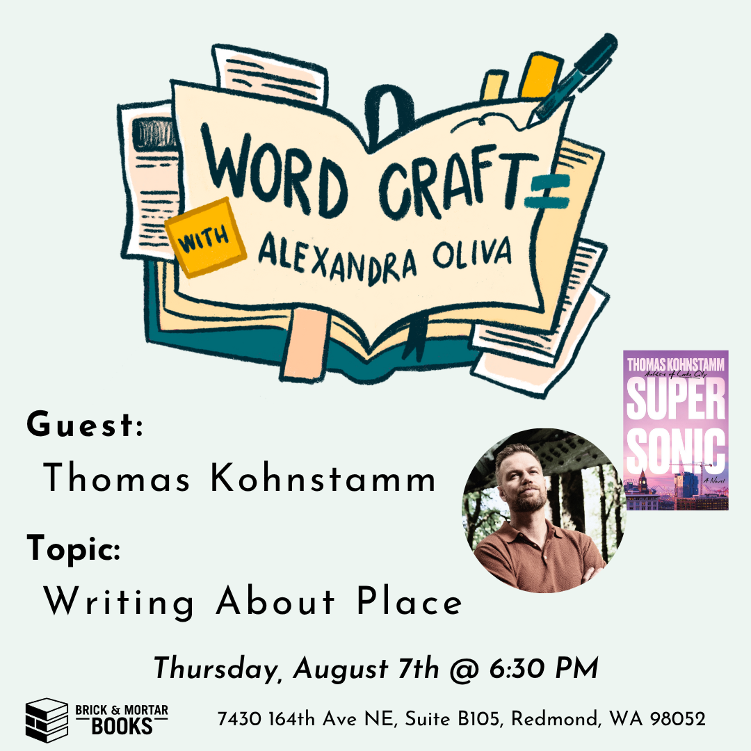 Sale fromBrick & Mortar Books: Word Craft with guest Thomas Kohnstamm