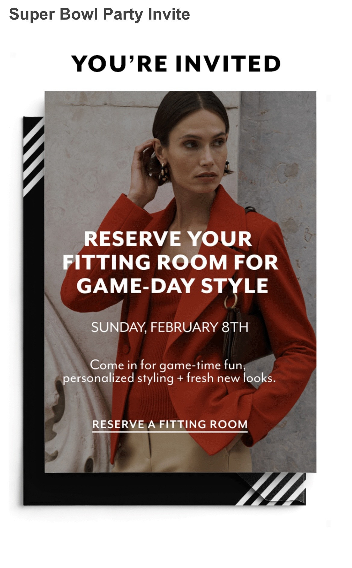 Sale fromWhite House Black Market: Super Bowl Party Invite