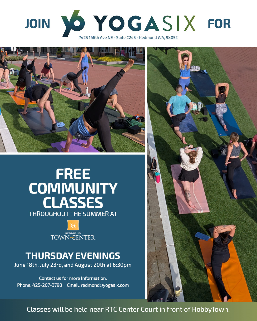 Free Community Classes with YogaSix