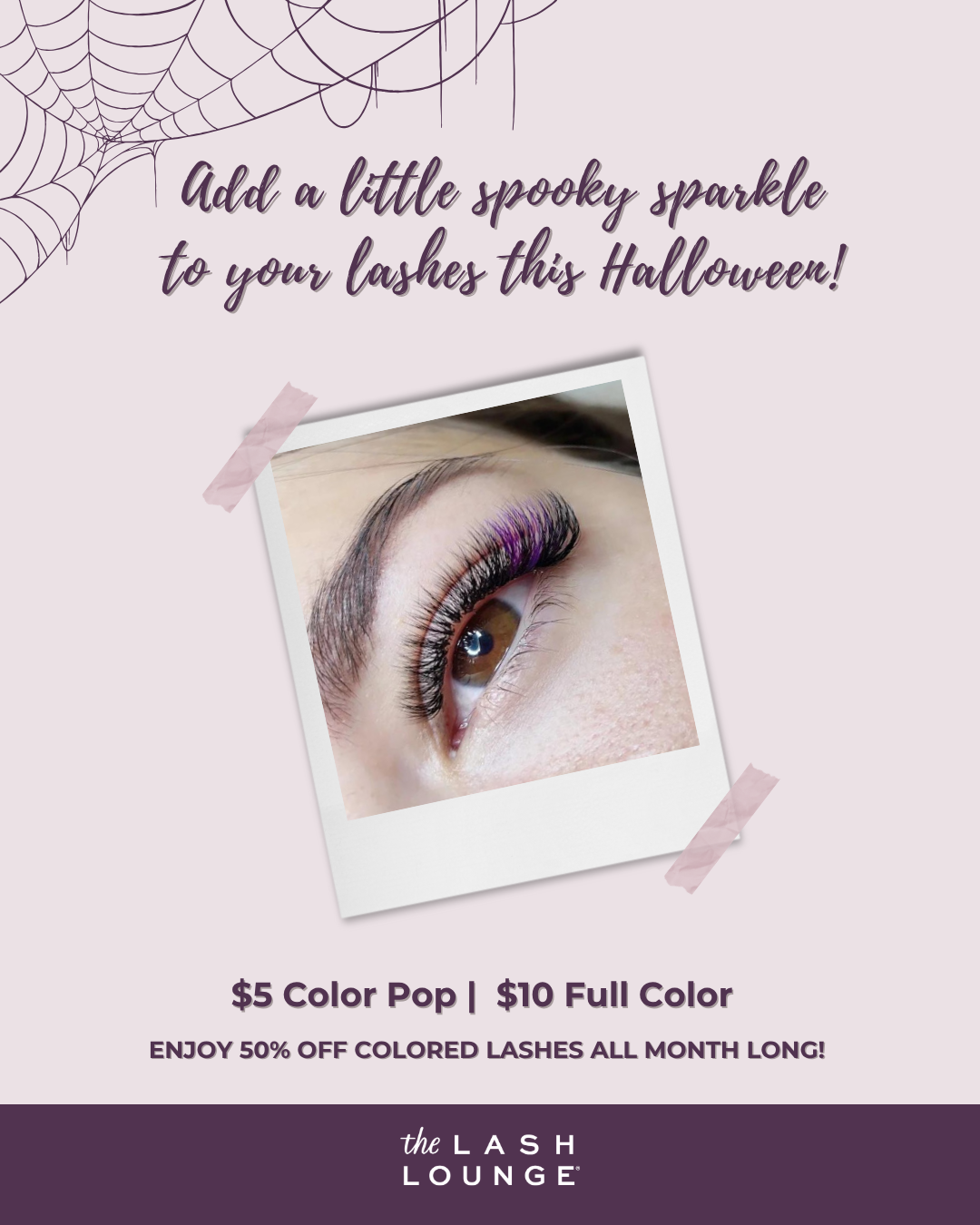 Sale fromThe Lash Lounge: Get festive lashes this Halloween 🎃