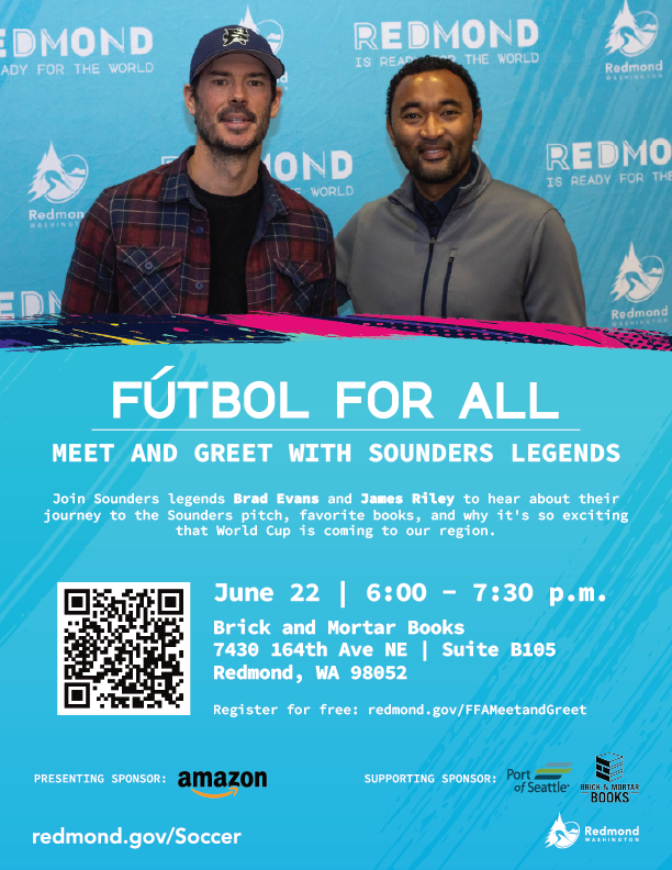 Sale fromBrick & Mortar Books: Meet Seattle Sounders players!