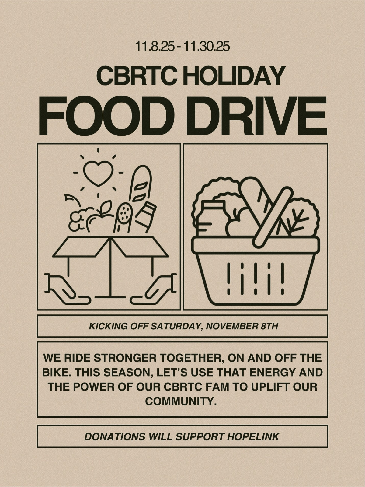 Sale fromCycleBar: Holiday Food Drive