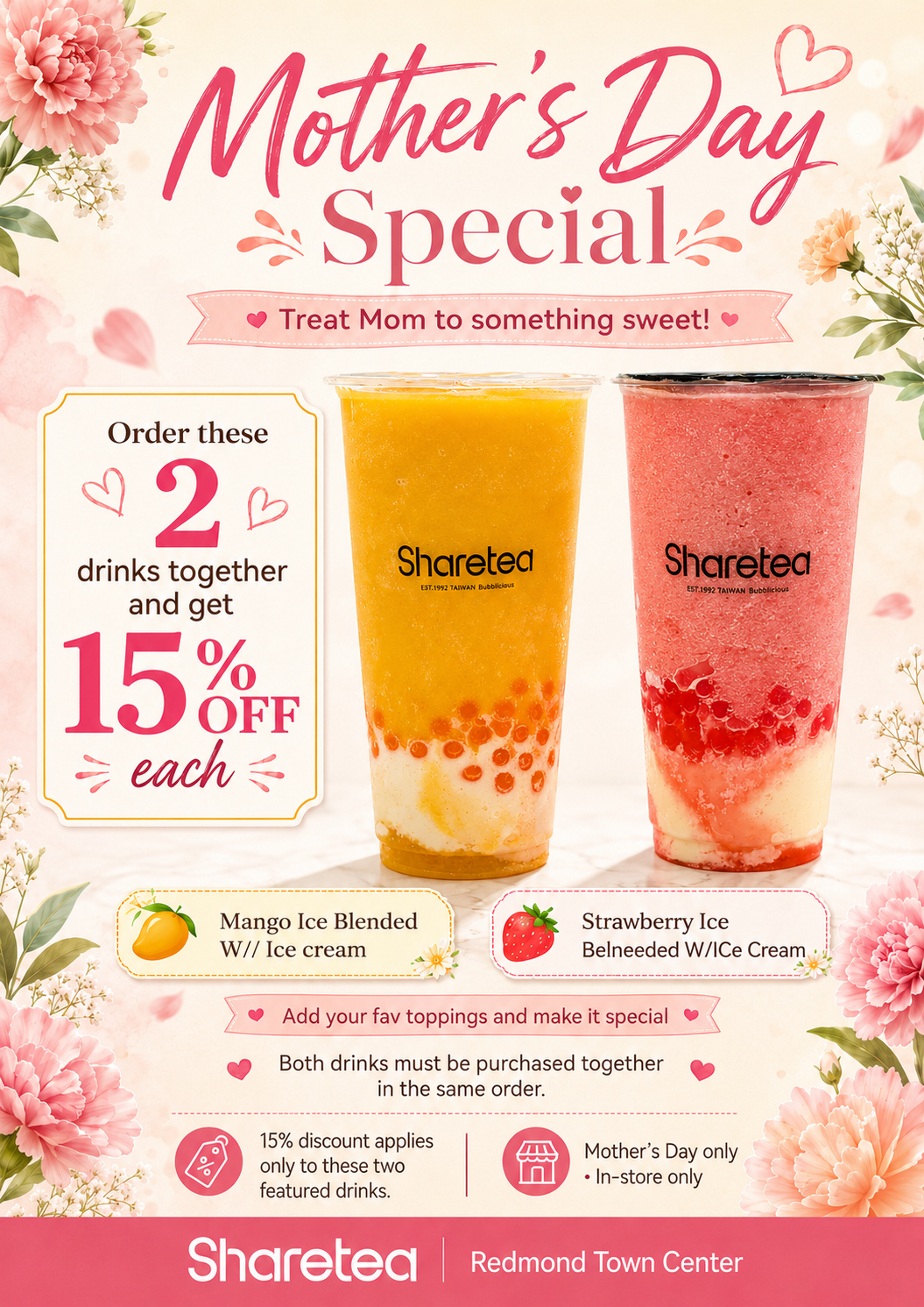 Sale fromSharetea: Celebrate Mothers Days with Sharetea