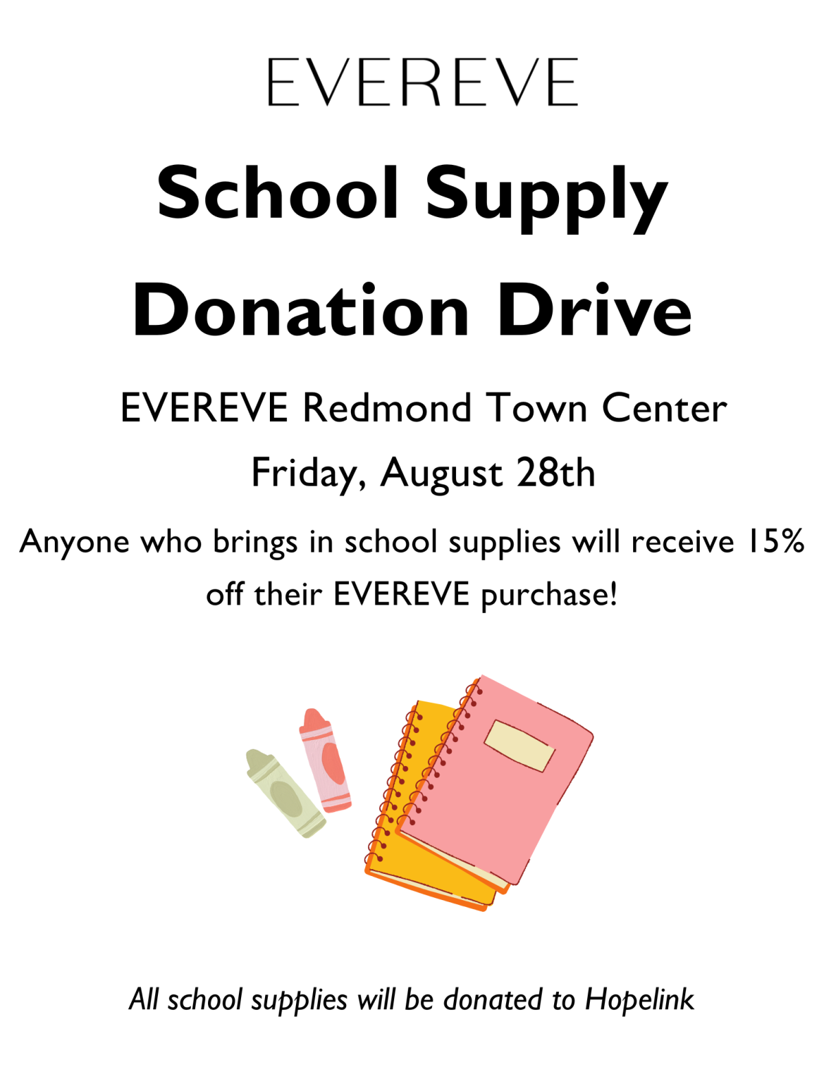Sale fromEVEREVE: School Supplies Drive