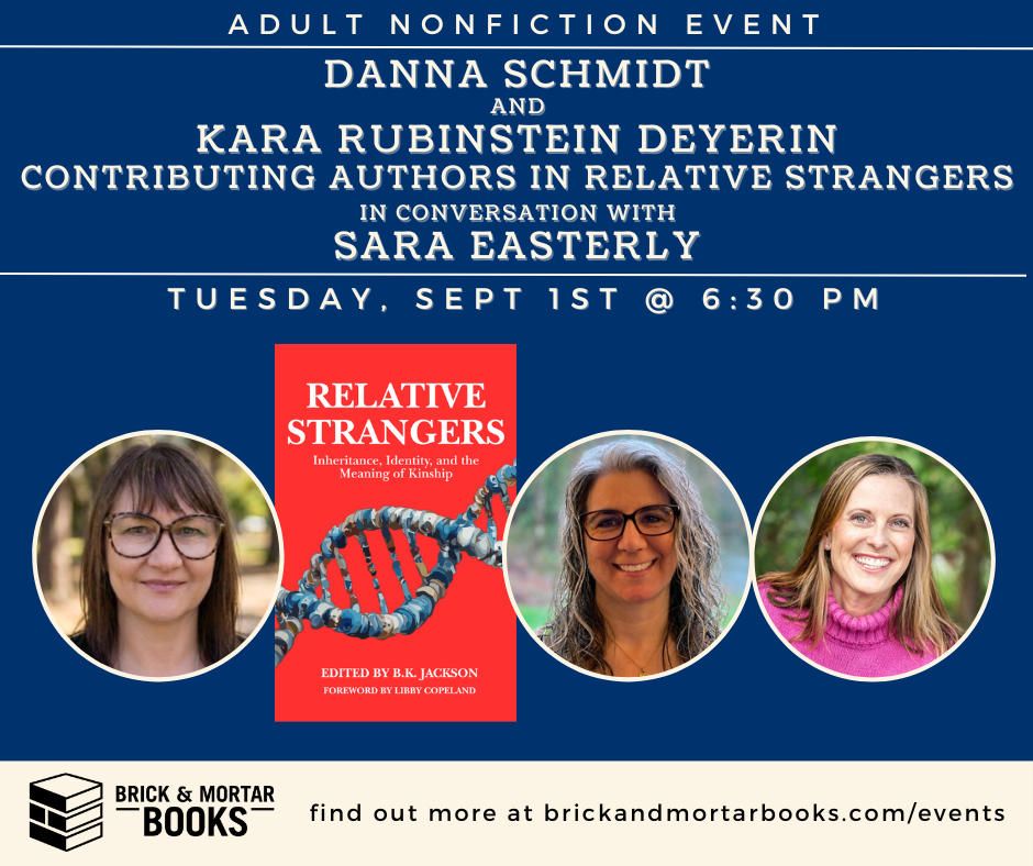 Sale fromBrick & Mortar Books: RELATIVE STRANGERS author event