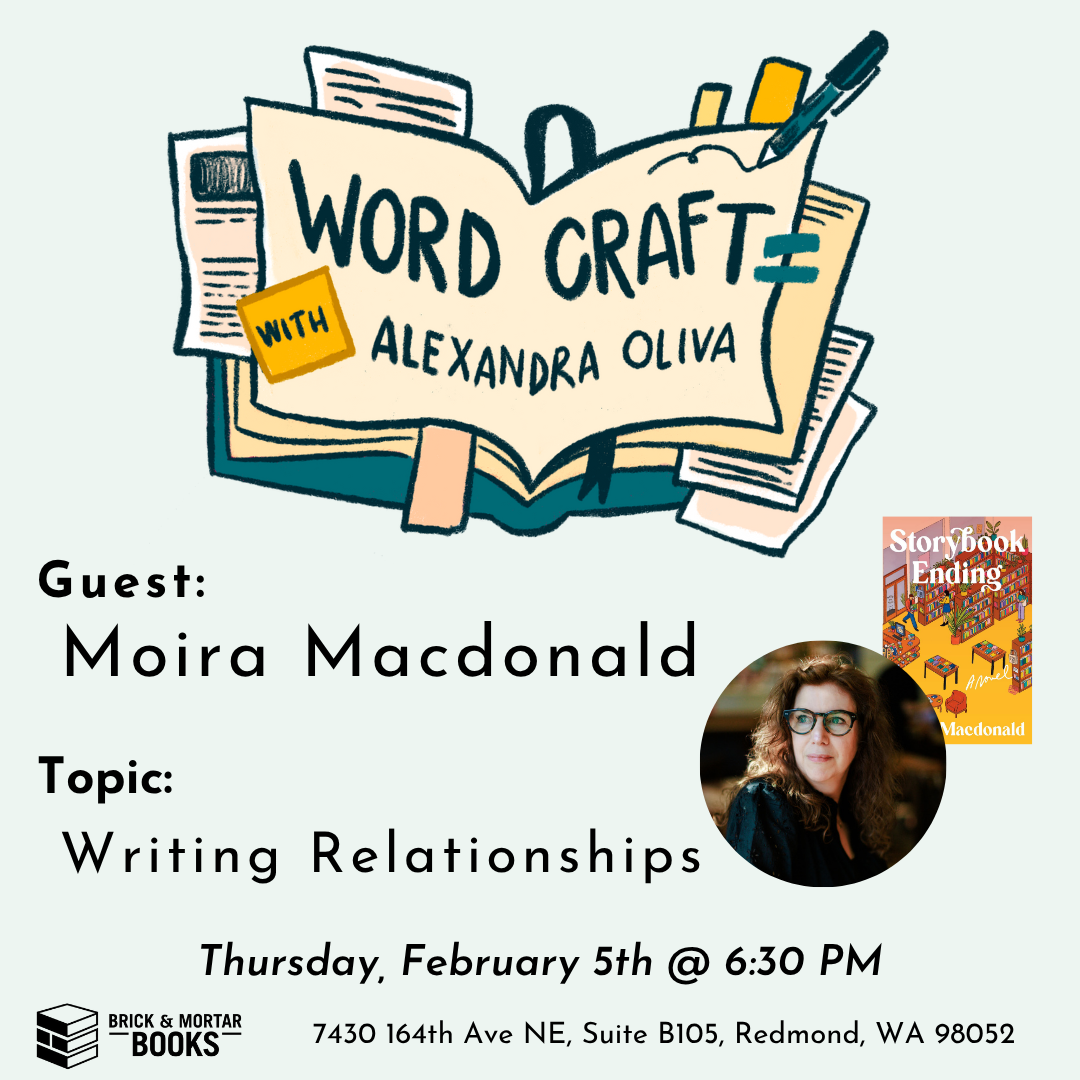 Sale fromBrick & Mortar Books: Word Craft with guest Moira Macdonald