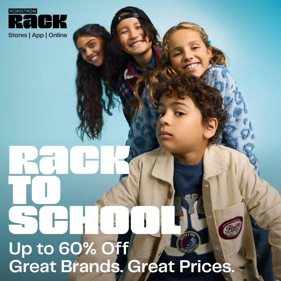 Sale fromNordstrom Rack: Rack to School Up to 60% Off